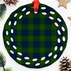 Lauder Tartan Round Filigree Ornament (Two Sides) from ArtsNow.com Front