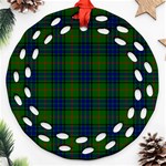Lauder Tartan Round Filigree Ornament (Two Sides)