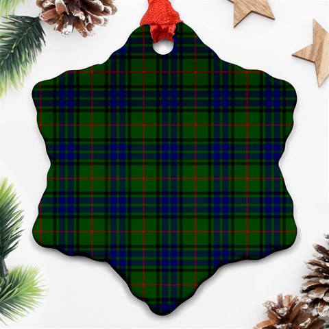 Lauder Tartan Ornament (Snowflake) from ArtsNow.com Front