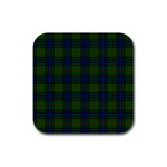 Lauder Tartan Rubber Square Coaster (4 pack)