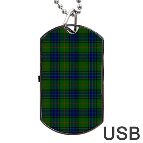 Lauder Tartan Dog Tag USB Flash (Two Sides) from ArtsNow.com Front