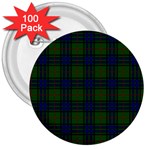 Lauder Tartan 3  Button (100 pack)
