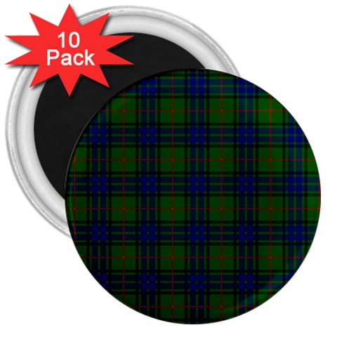 Lauder Tartan 3  Magnet (10 pack) from ArtsNow.com Front