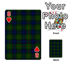Lauder Tartan Playing Cards 54 Designs from ArtsNow.com Front - Heart8