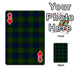 Queen Lauder Tartan Playing Cards 54 Designs from ArtsNow.com Front - HeartQ