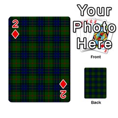 Lauder Tartan Playing Cards 54 Designs from ArtsNow.com Front - Diamond2