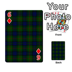 Lauder Tartan Playing Cards 54 Designs from ArtsNow.com Front - Diamond6
