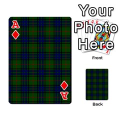 Ace Lauder Tartan Playing Cards 54 Designs from ArtsNow.com Front - DiamondA