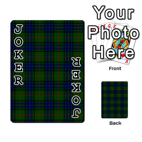 Lauder Tartan Playing Cards 54 Designs from ArtsNow.com Front - Joker1