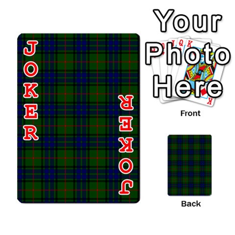 Lauder Tartan Playing Cards 54 Designs from ArtsNow.com Front - Joker2