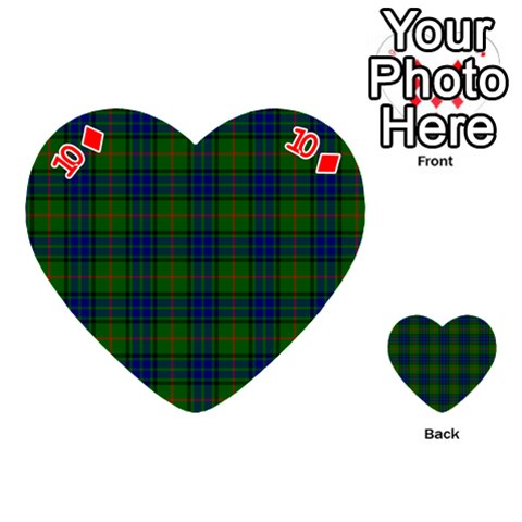 Lauder Tartan Playing Cards 54 (Heart) from ArtsNow.com Front - Diamond10