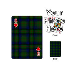 Lauder Tartan Playing Cards 54 (Mini) from ArtsNow.com Front - Heart5