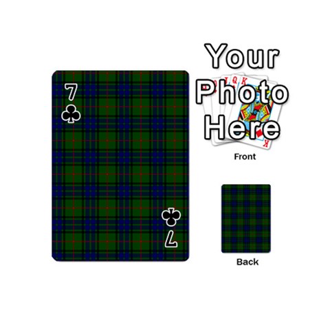Lauder Tartan Playing Cards 54 (Mini) from ArtsNow.com Front - Club7