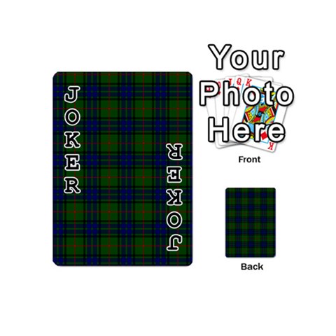 Lauder Tartan Playing Cards 54 (Mini) from ArtsNow.com Front - Joker1