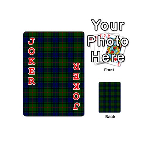 Lauder Tartan Playing Cards 54 (Mini) from ArtsNow.com Front - Joker2