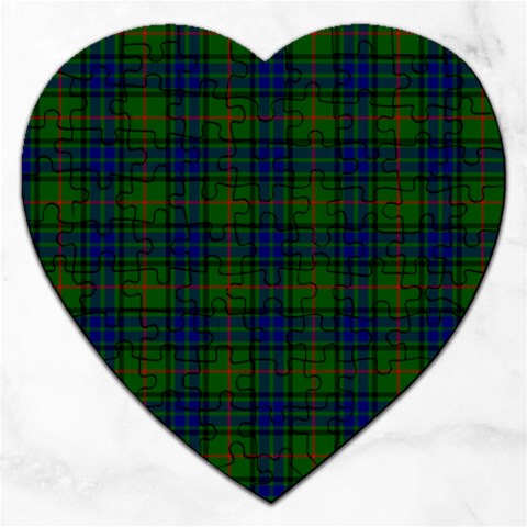 Lauder Tartan Jigsaw Puzzle (Heart) from ArtsNow.com Front