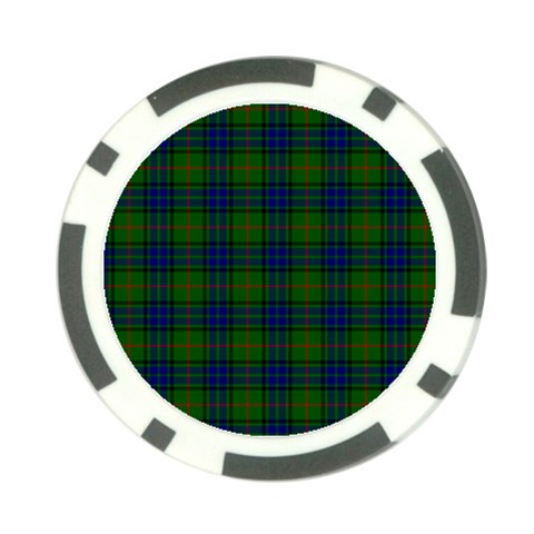 Lauder Tartan Poker Chip Card Guard from ArtsNow.com Front