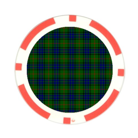 Lauder Tartan Poker Chip Card Guard from ArtsNow.com Front
