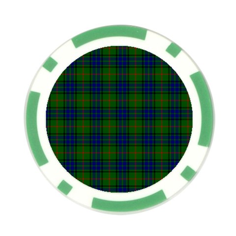 Lauder Tartan Poker Chip Card Guard from ArtsNow.com Front