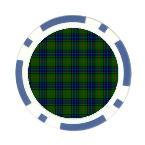 Lauder Tartan Poker Chip Card Guard from ArtsNow.com Front