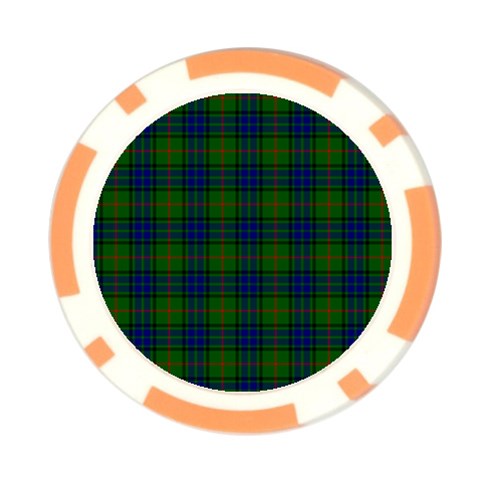 Lauder Tartan Poker Chip Card Guard from ArtsNow.com Front