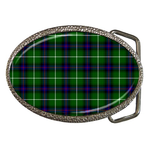 MacDonald of the Isles Tartan Belt Buckle from ArtsNow.com Front