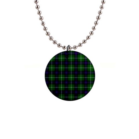 MacDonald of the Isles Tartan 1  Button Necklace from ArtsNow.com Front