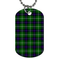 MacDonald of the Isles Tartan Dog Tag (Two Sides) from ArtsNow.com Front