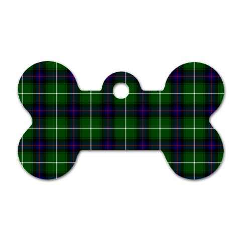 MacDonald of the Isles Tartan Dog Tag Bone (Two Sides) from ArtsNow.com Back