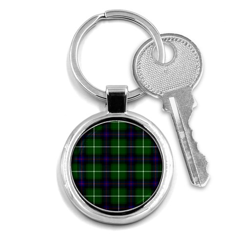 MacDonald of the Isles Tartan Key Chain (Round) from ArtsNow.com Front