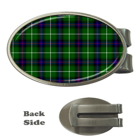 MacDonald of the Isles Tartan Money Clip (Oval) from ArtsNow.com Front