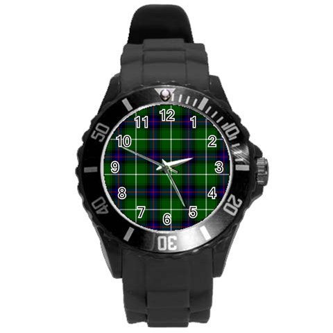 MacDonald of the Isles Tartan Round Plastic Sport Watch (L) from ArtsNow.com Front