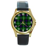 MacDonald of the Isles Tartan Round Gold Metal Watch