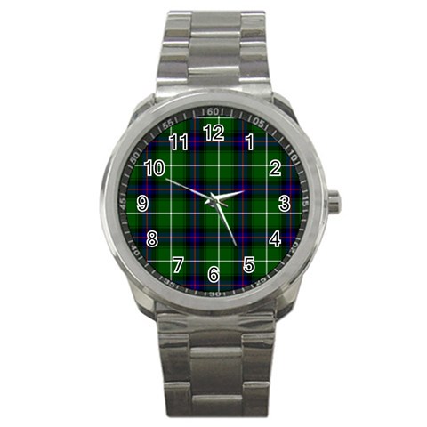 MacDonald of the Isles Tartan Sport Metal Watch from ArtsNow.com Front