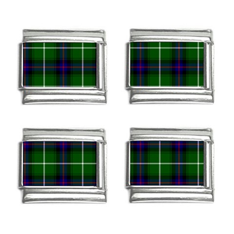 MacDonald of the Isles Tartan 9mm Italian Charm (4 pack) from ArtsNow.com Front