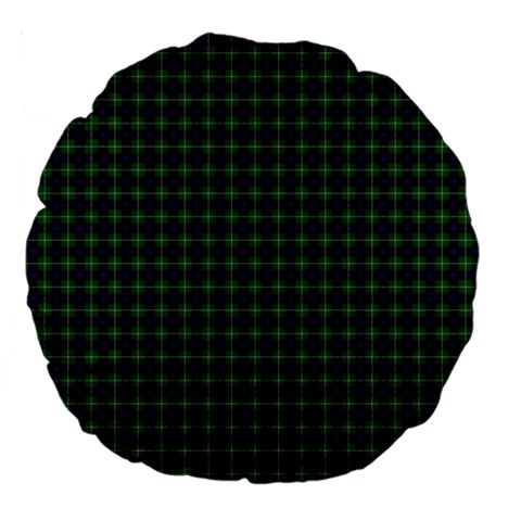 MacDonald of the Isles Tartan Large 18  Premium Flano Round Cushion from ArtsNow.com Front