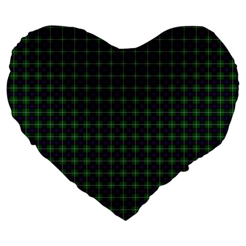 MacDonald of the Isles Tartan Large 19  Premium Heart Shape Cushion from ArtsNow.com Front