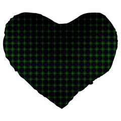 MacDonald of the Isles Tartan Large 19  Premium Heart Shape Cushion from ArtsNow.com Front