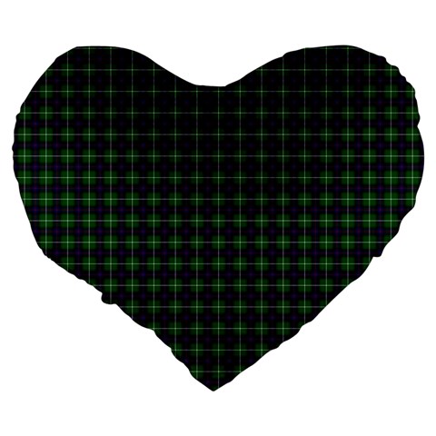MacDonald of the Isles Tartan Large 19  Premium Heart Shape Cushion from ArtsNow.com Back