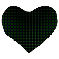 MacDonald of the Isles Tartan Large 19  Premium Heart Shape Cushion from ArtsNow.com Back