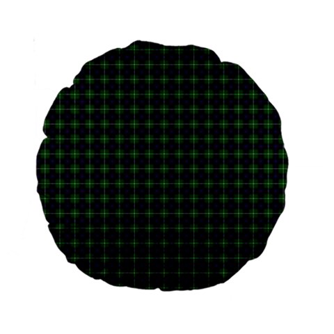 MacDonald of the Isles Tartan Standard 15  Premium Round Cushion from ArtsNow.com Front