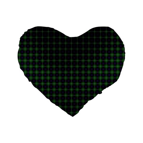 MacDonald of the Isles Tartan Standard 16  Premium Heart Shape Cushion from ArtsNow.com Front