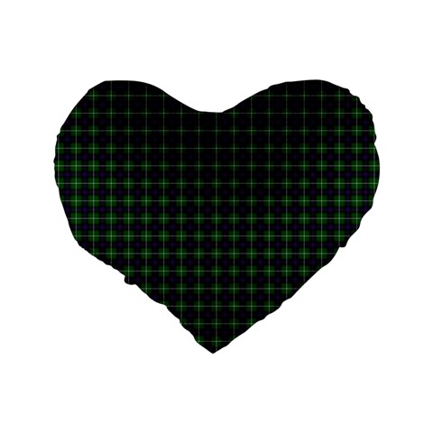 MacDonald of the Isles Tartan Standard 16  Premium Heart Shape Cushion from ArtsNow.com Back