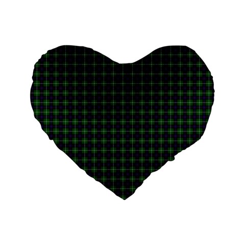 MacDonald of the Isles Tartan Standard 16  Premium Flano Heart Shape Cushion from ArtsNow.com Front