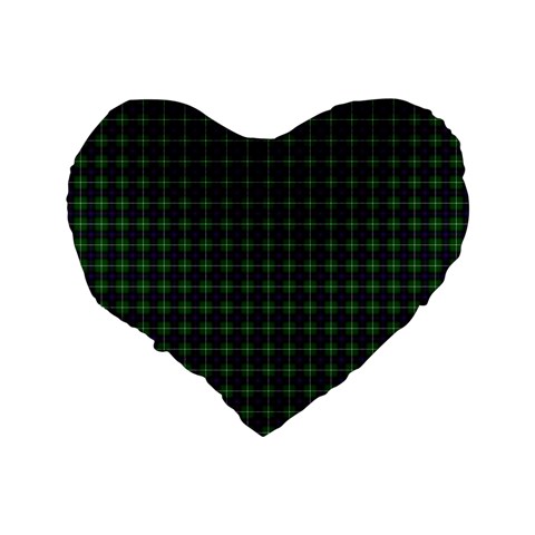 MacDonald of the Isles Tartan Standard 16  Premium Flano Heart Shape Cushion from ArtsNow.com Back