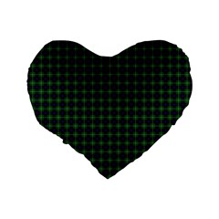 MacDonald of the Isles Tartan Standard 16  Premium Flano Heart Shape Cushion from ArtsNow.com Back