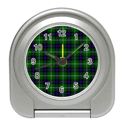 MacDonald of the Isles Tartan Desk Alarm Clock from ArtsNow.com Front