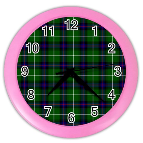 MacDonald of the Isles Tartan Color Wall Clock from ArtsNow.com Front