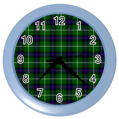 MacDonald of the Isles Tartan Color Wall Clock from ArtsNow.com Front
