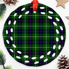 MacDonald of the Isles Tartan Round Filigree Ornament (Two Sides) from ArtsNow.com Front